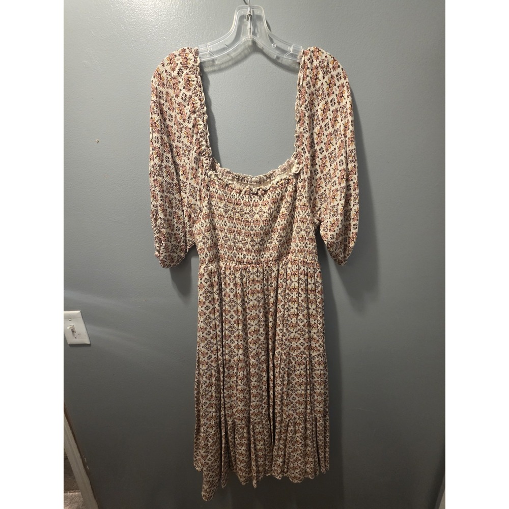 Torrid 3x Plus  Floral Pesant dress - Picture 6 of 8